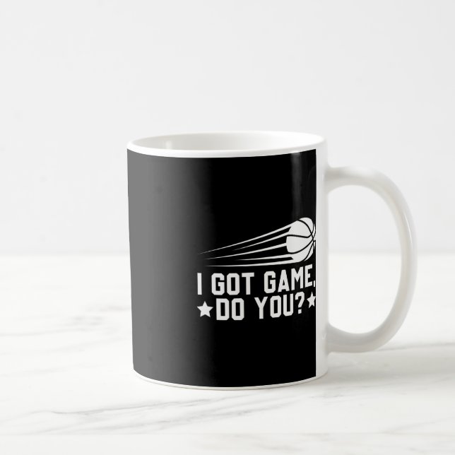 Taza De Café Baloncesto Tengo Juego (Derecha)