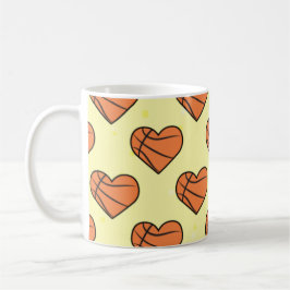 Taza De Café Baloncesto Textura De Baloncesto En Patrón De Form