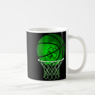 Taza De Café Baloncesto Trébol de la Suerte Trébol Irlandés St