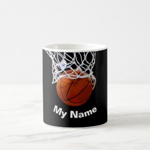 Taza De Café Baloncesto Tu Nombre Personalizado