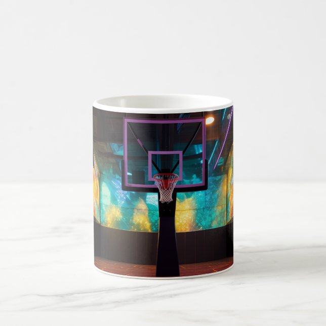 Taza De Café Baloncesto vibrante (Centro)