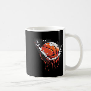 Taza De Café Baloncesto Watercolor Artwork Basketball Player Dr