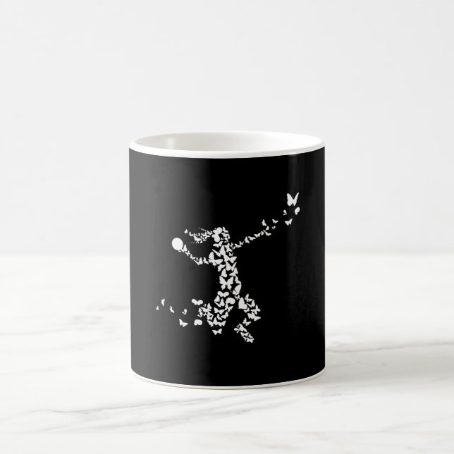 Taza De Café Balonmano Mariposas Jugador de Balonmano (Centro)