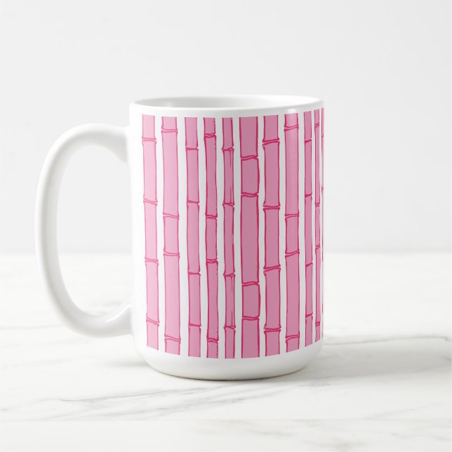 Taza De Café Bambooey Bamboo Stripe in Pink (Izquierda)