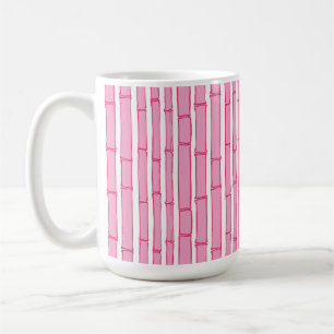Taza De Café Bambooey Raya de Bambú en Rosa
