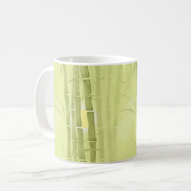 Taza De Café Bambú verde (Anverso izquierdo)