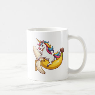 Taza De Café banana de unicornio