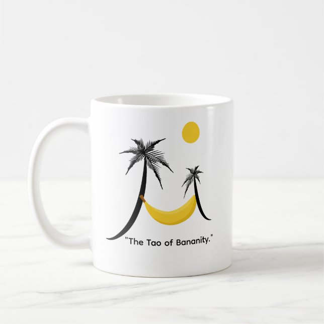 Taza De Café Banana hammock mug (Izquierda)
