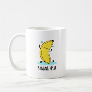Taza De Café Banana Split Funny Dancing Banana Pun