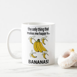 Taza De Café Bananas divertidas con frutas bananas