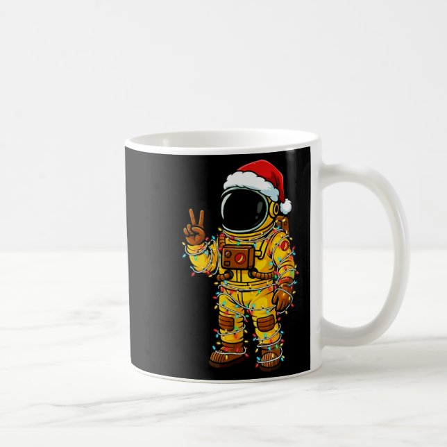 Taza De Café Bananaut Space Explorer - Christmas Astronaut Ligh (Derecha)