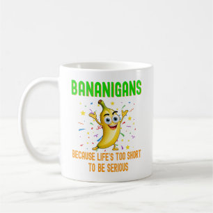 Taza De Café Bananganes, divertidos plátanos, humor de frutas t