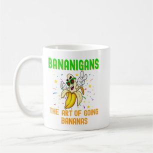 Taza De Café Bananinas, volverse bananas, banana graciosa