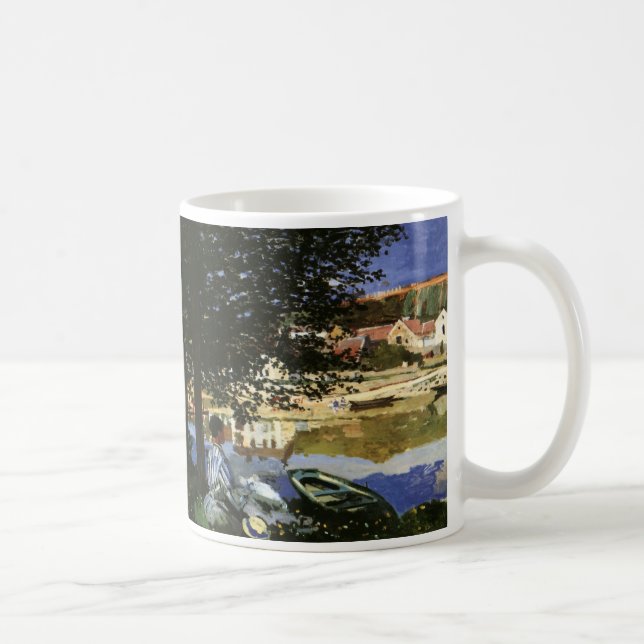 Taza De Café Banco del Sena, Bennecourt por Claude Monet (Derecha)