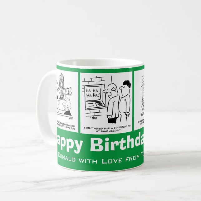 Taza De Café Bancos, banqueros y Personalizados bancarios. Dive (Anverso izquierdo)