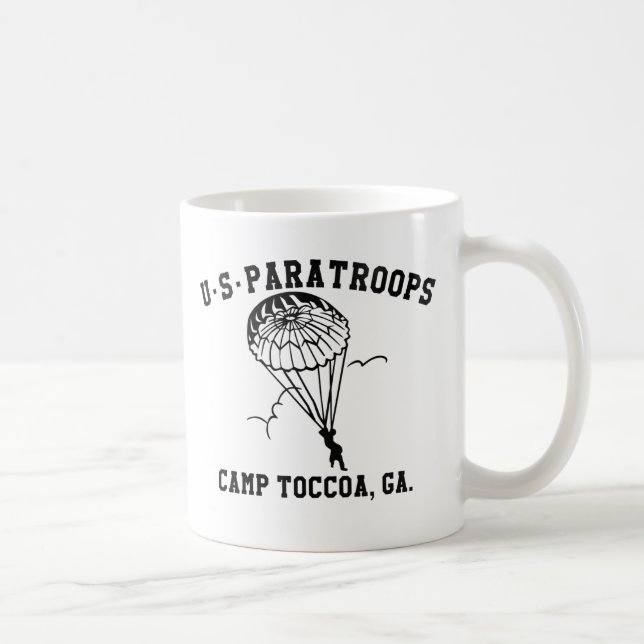 Taza De Café Band of Brothers Currahee US Paratrooper Toccoa (Derecha)