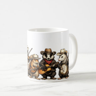 Taza De Café Banda de Animales, Animales Divertidos del Bosque 