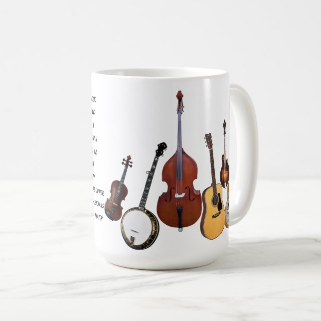 TAZA DE CAFÉ BANDA DE BLUEGRASS (Anverso derecho)