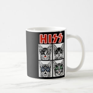 Taza De Café Banda de conciertos de rock de gato retro Niños F