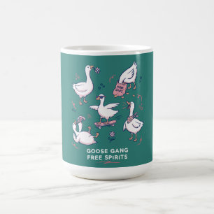 Taza De Café Banda de ganso tonto camiseta de ganso divertida