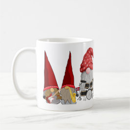 Taza De Café Banda de Gnomos de tres piezas en una 