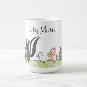 Taza De Café Banda de Música Marchando Animales Caprichosos Per