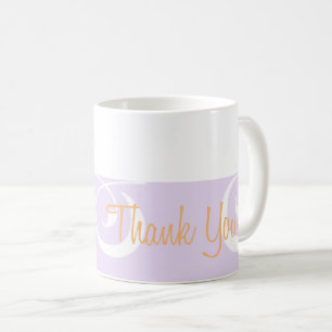 Taza De Café Banda decorativa morado claro Gracias Mug