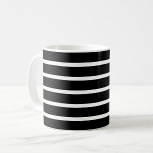 Taza De Café Banda moderna en blanco y negro