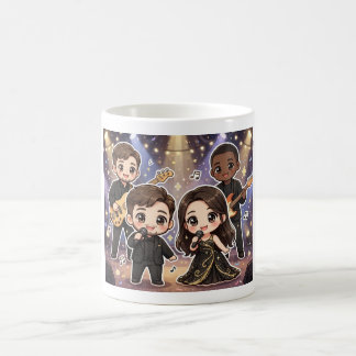 Taza De Café Banda Musical Kawaii 