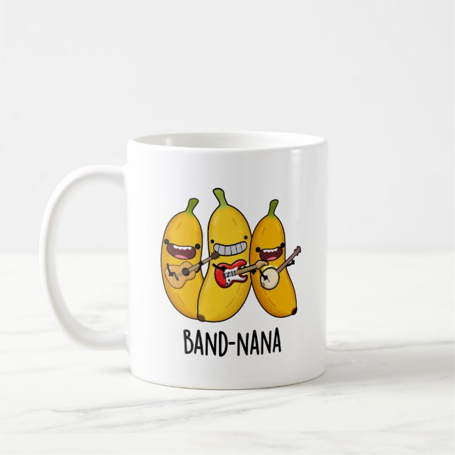 Taza De Café Banda-nana Funny Fruit Banana Pun (Izquierda)
