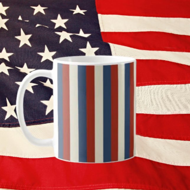 Taza De Café Bandas Americana - Clásico Mug Patriótico (Subido por el creador)