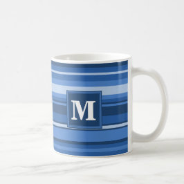 Taza De Café Bandas azules monográficas