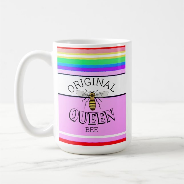 Taza De Café Bandas de abeja Reina original (Izquierda)