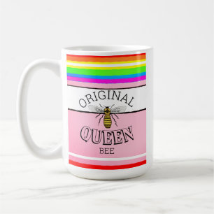 Taza De Café Bandas de abeja Reina original