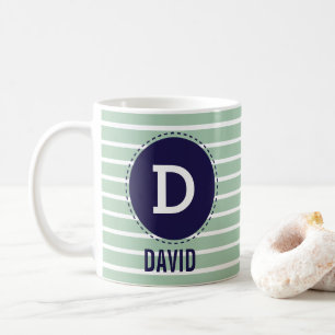 Taza De Café Bandas de impresión de nombre personalizado