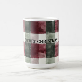 Taza De Café Bandas de plástico blanco de crema verde rojo de B