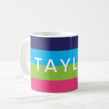 Bandas de rugby brillantes Mug Personalizado