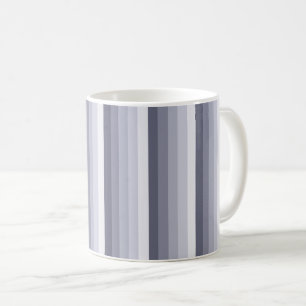Taza De Café Bandas de sombra gris azul