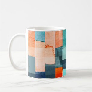 Taza De Café Bandas geométricas multicolores, patrón de moda.