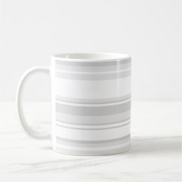 Taza De Café Bandas grises claras monográficas