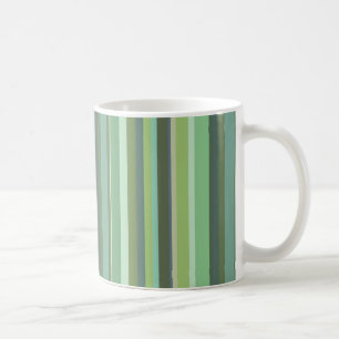 Taza De Café Bandas horizontales de color verde oliva