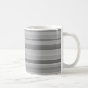 Taza De Café Bandas horizontales grises