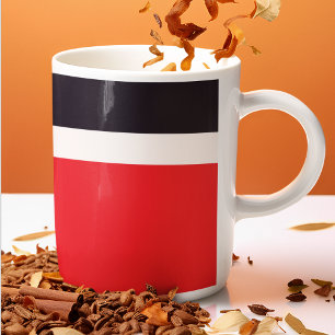 Taza De Café Bandas rojas y azules