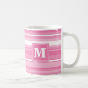 Taza De Café Bandas rosadas monográficas