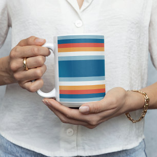 Taza De Café Bandas uniformes azules