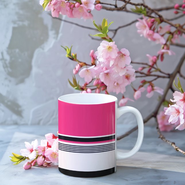 Taza De Café Bandas uniformes rosadas (mugs and cups)