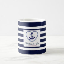 Bandas Y Anclajes Azul Y Blanco