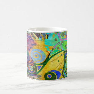 Taza De Café bandeja colorida