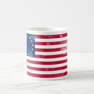 Taza De Café Bandera 1776 de los E.E.U.U.