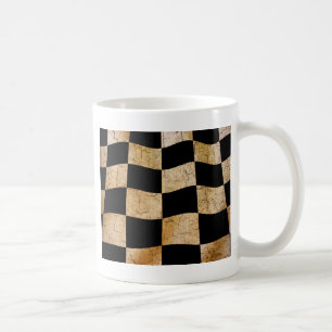 Taza De Café Bandera a cuadros rotos